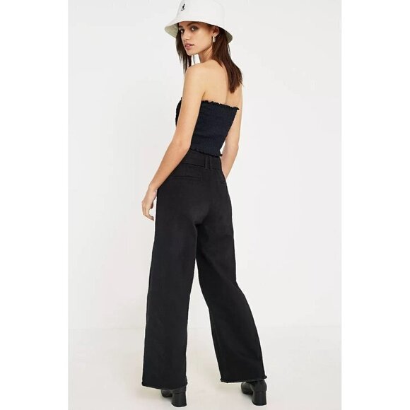 UO Urban Outfitters BDG Belted Black Culottes - Picture 4 of 10